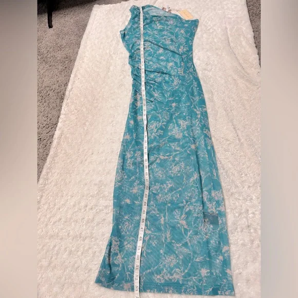 NWT- Hutch Aura Floral Semi Sheer Maxi One Shoulder Cover Up - Picture 11 of 11